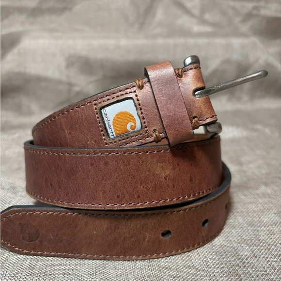 Carhartt Women's Signature Genuine Cowhide Casual Belt Size S - Picture 6 of 12